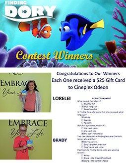 finding dory contest winners small