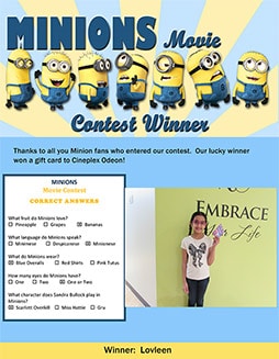 minions contest winners small
