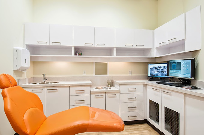 Treatment room at the Embrace Orthodontics clear braces clinic in Edmonton